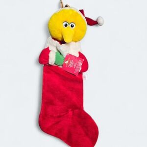 Vintage Kurt Adler Sesame Street Big Bird Christmas Stocking 19 inch